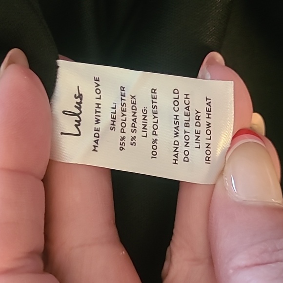 Lulu's Elegant Black Spaghetti Strap Dress Size Large Body Con Party Event Sexy - Picture 4 of 6